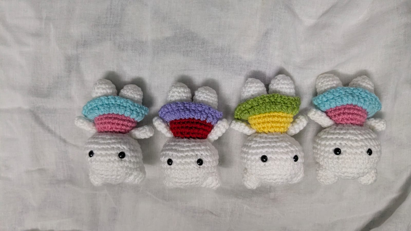 Pastel Bunny Topper Set of 4