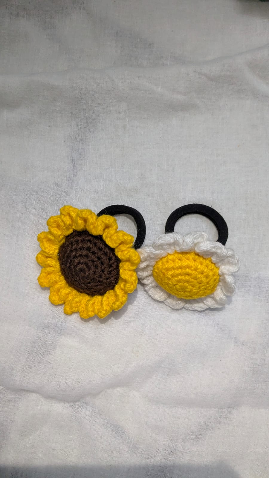 Sunflower & Daisy Hair Tie Duo